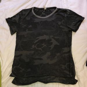 Hemline Camo T shirt
